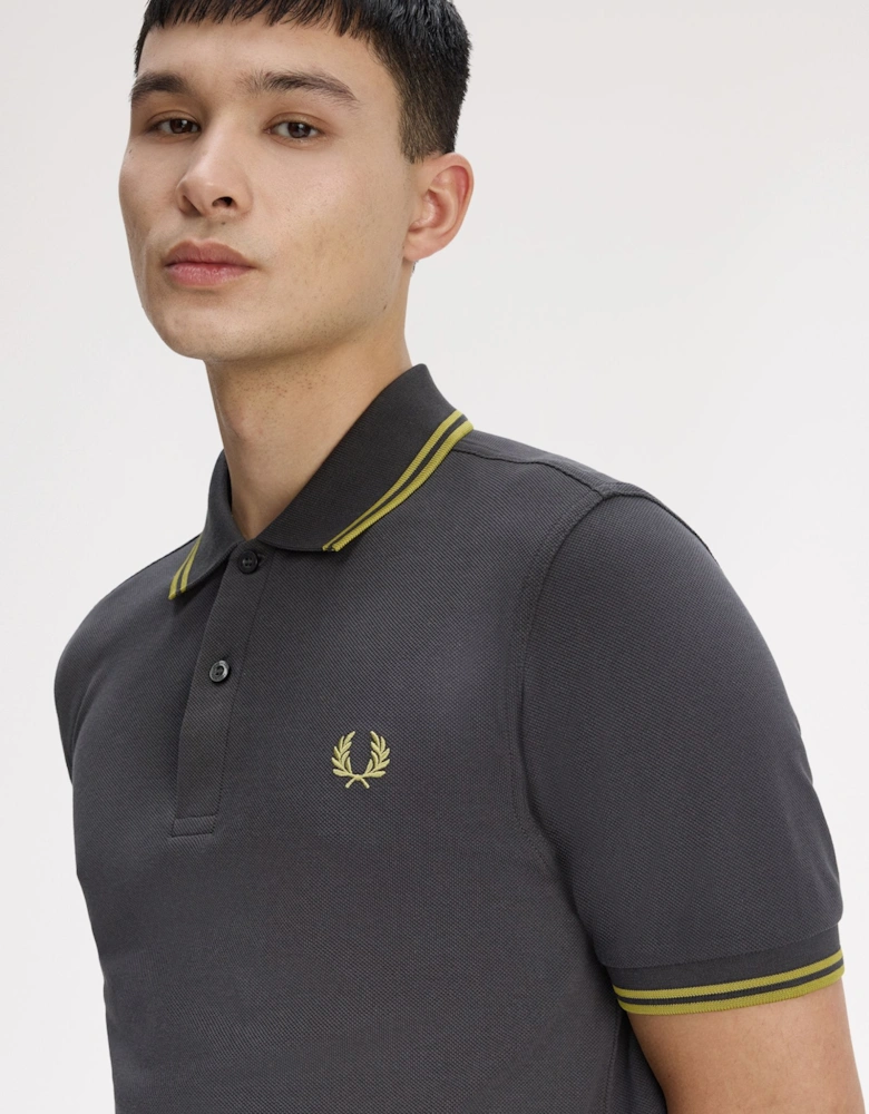 M3600 Twin Tipped Shirt - Anchor Grey/Tennis Ball Yellow