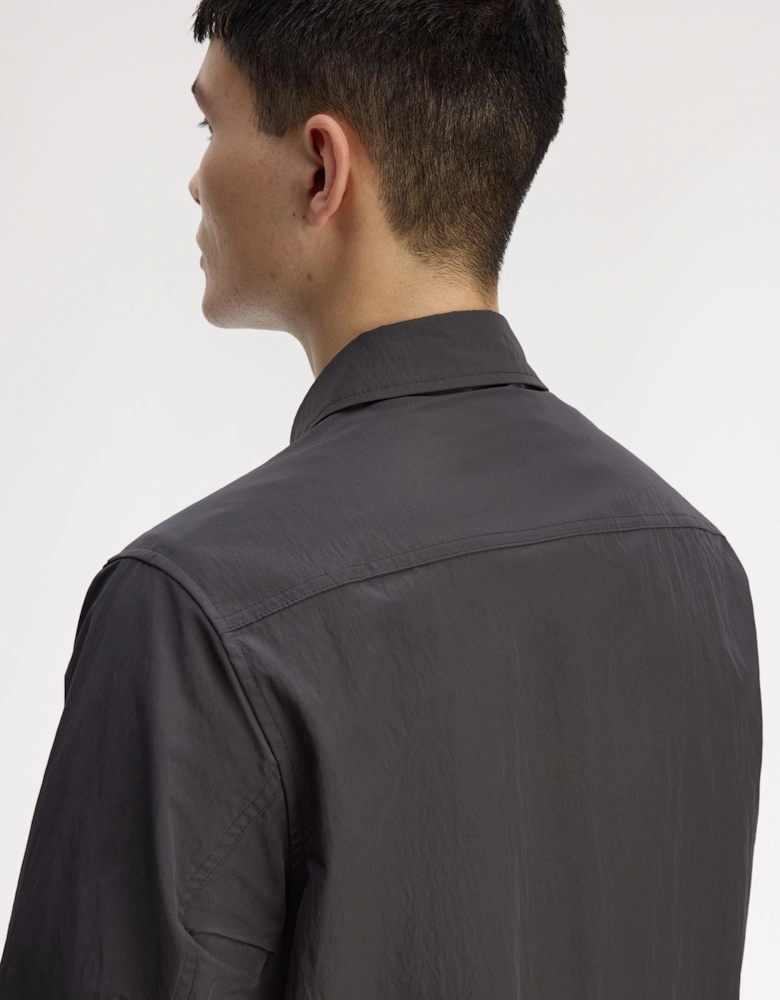 M5684 Zip Through Overshirt - Anchor Grey