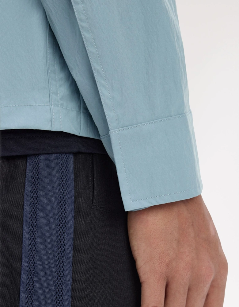 M5684 Zip Through Overshirt - Stockport Blue