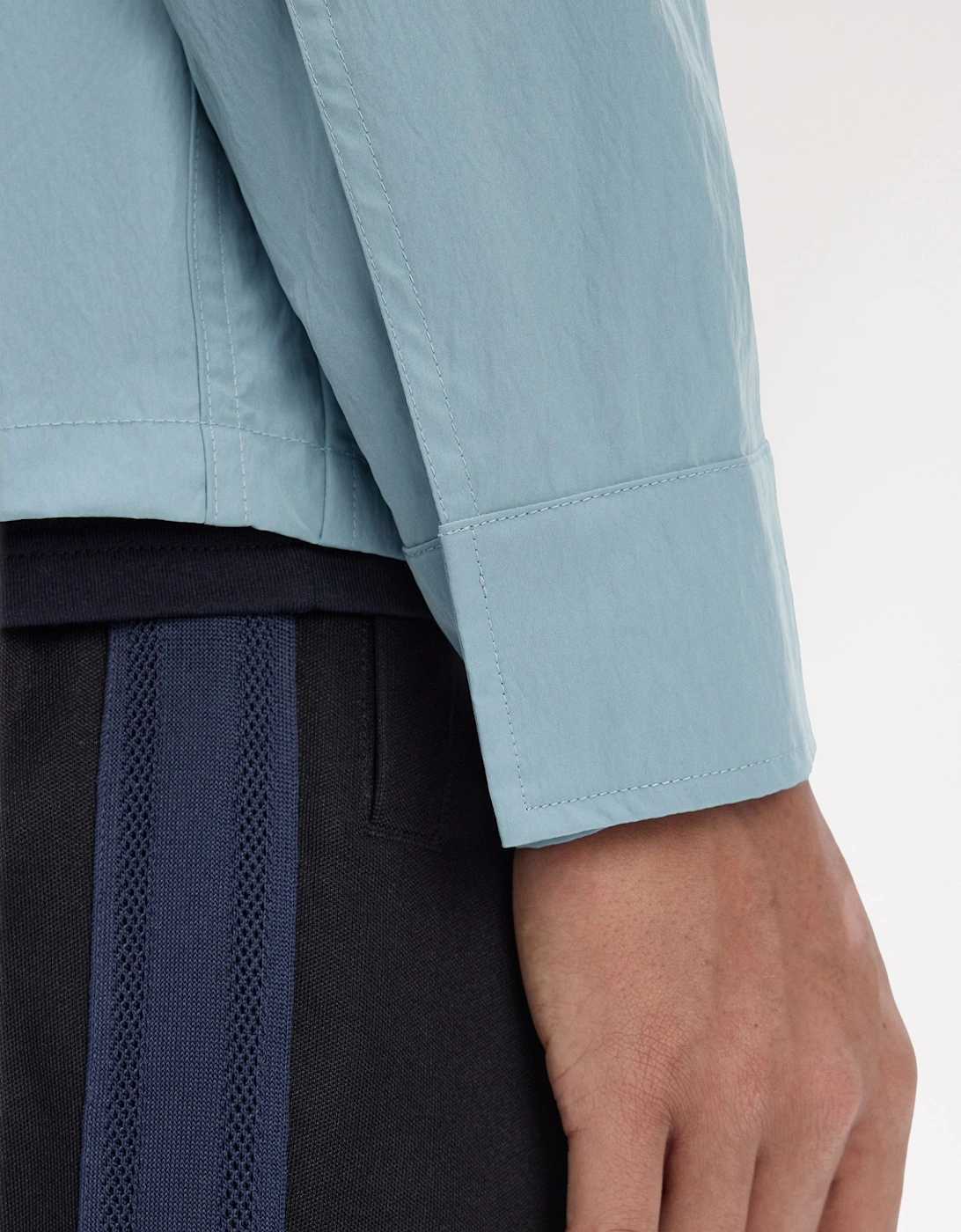 M5684 Zip Through Overshirt - Stockport Blue