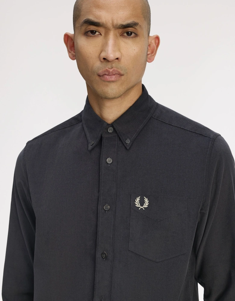 M1737 Needle Cord Shirt - Anchor Grey