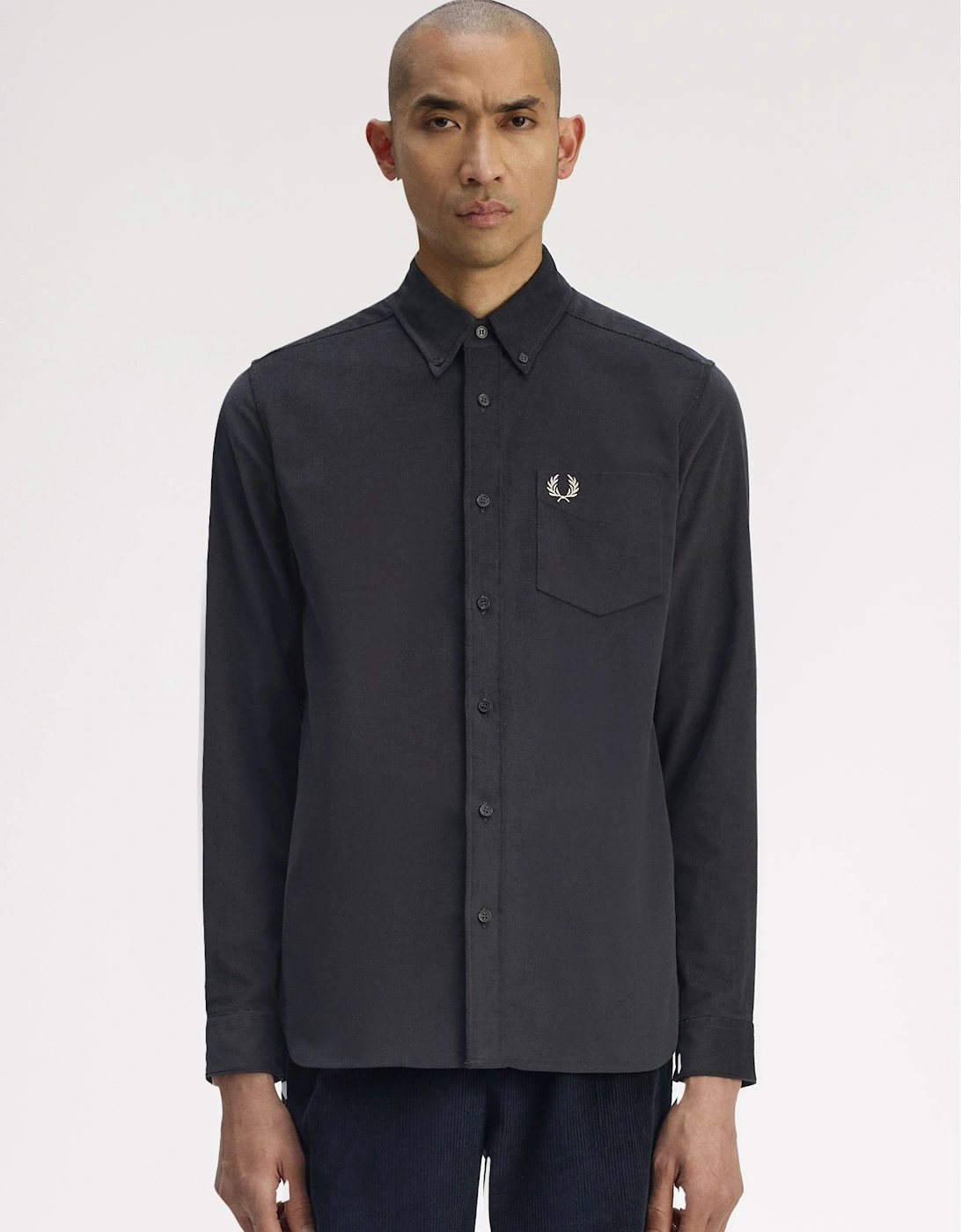 M1737 Needle Cord Shirt - Anchor Grey