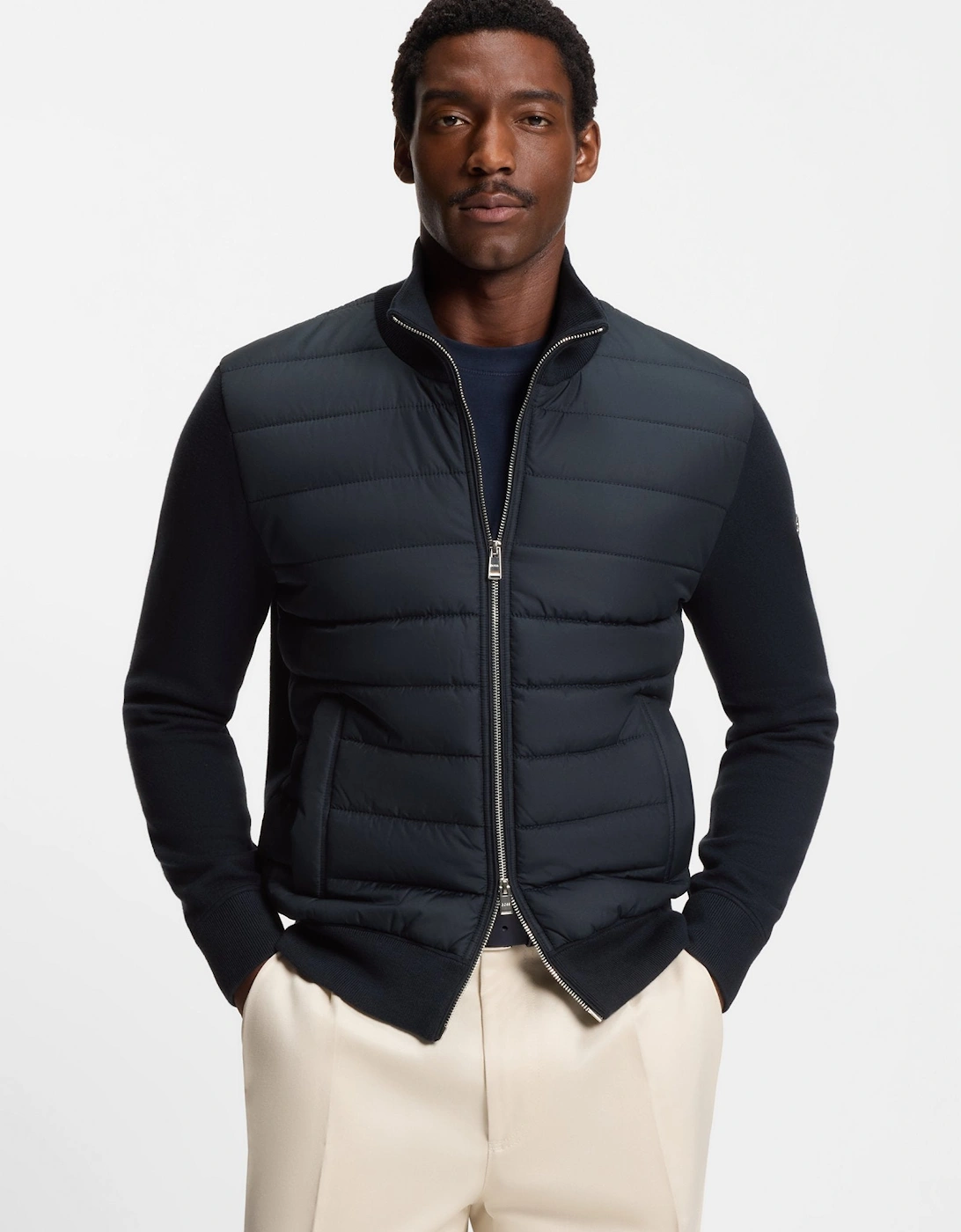 BOSS Black H-Hernesto Sweater 404 Dk Blue