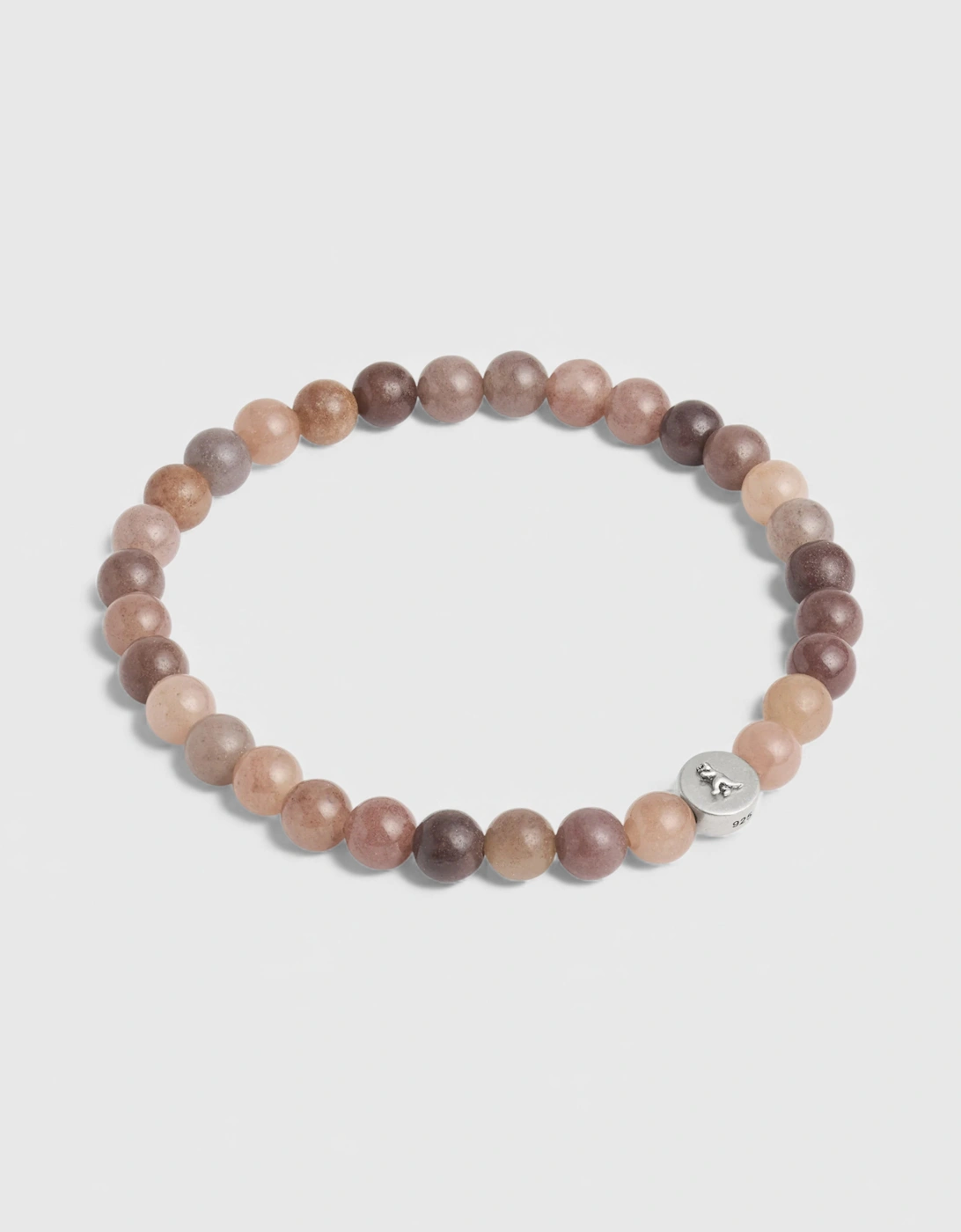 Women's Coach Signature Jade Bead Stretch Bracelet Brown - Size: O/S
