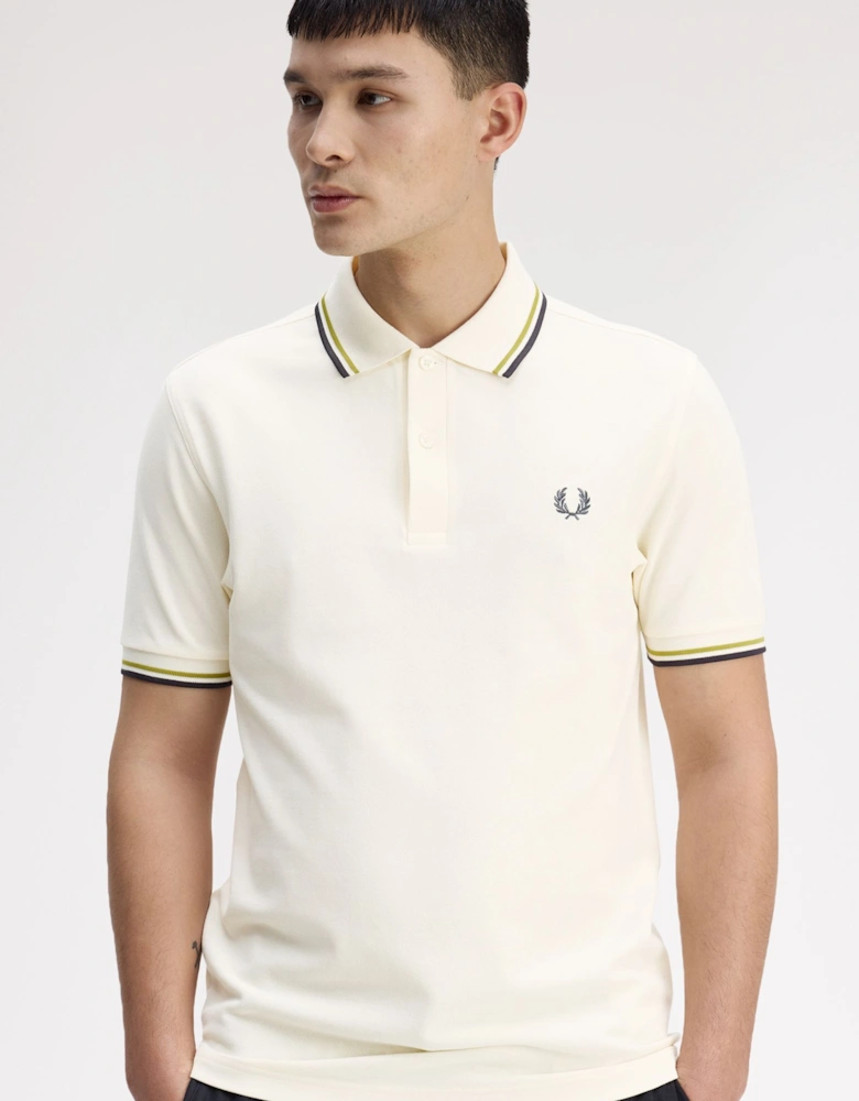 M3600 Twin Tipped Shirt - Ecru/Tennis Ball Yellow/Anchor Grey