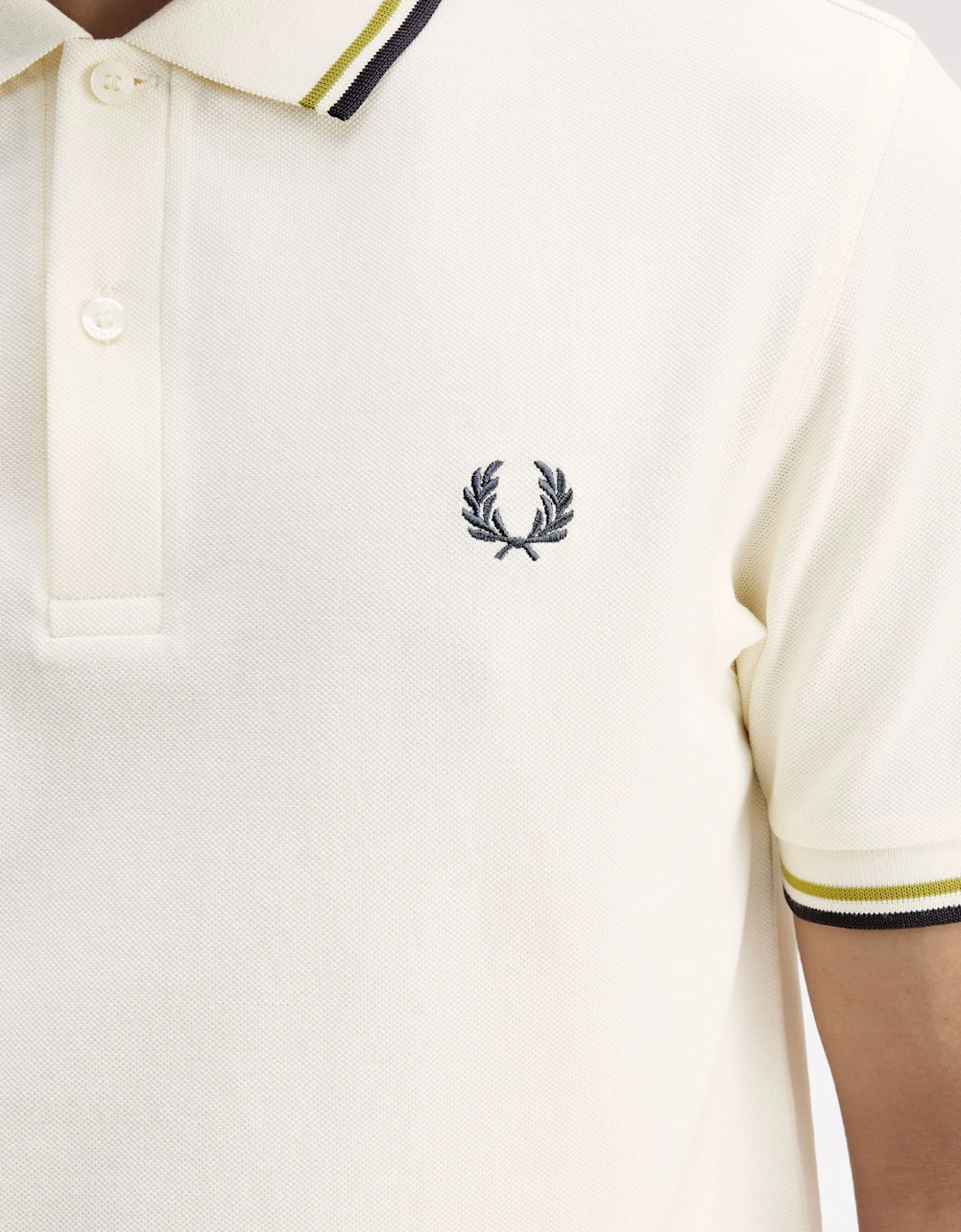 M3600 Twin Tipped Shirt - Ecru/Tennis Ball Yellow/Anchor Grey