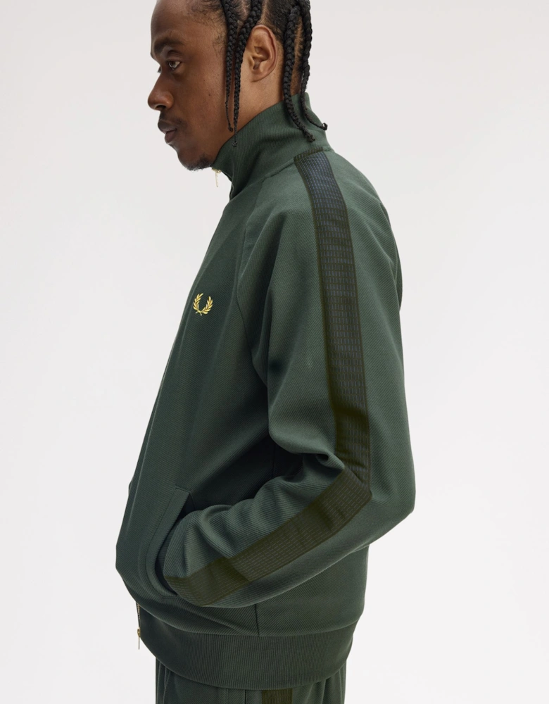 J1334 Dash Taped Track Jacket - Court Green
