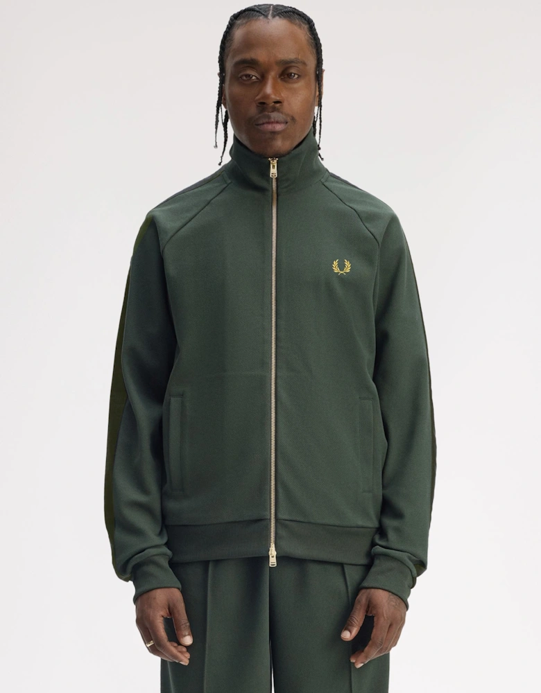 J1334 Dash Taped Track Jacket - Court Green