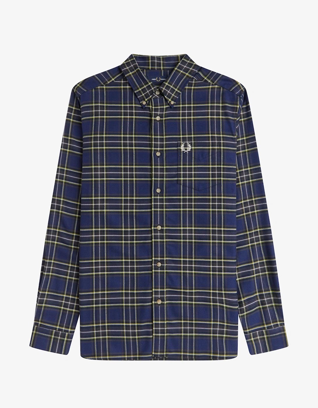 M1752 Brushed Twill Tartan Shirt - French Navy, 9 of 8