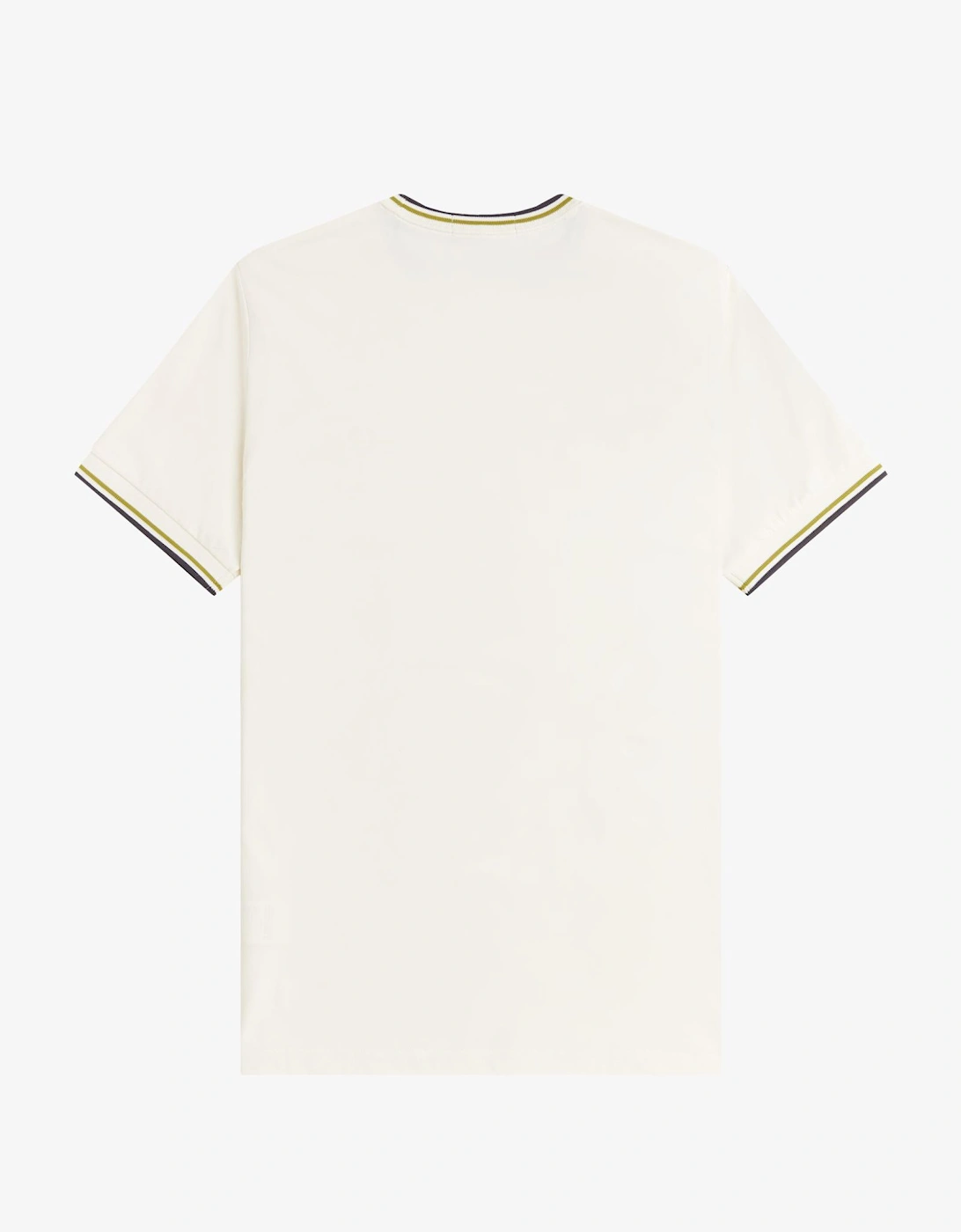 M1588V Twin Tipped T-Shirt - Ecru/Tennis Ball Yellow/Anchor Grey