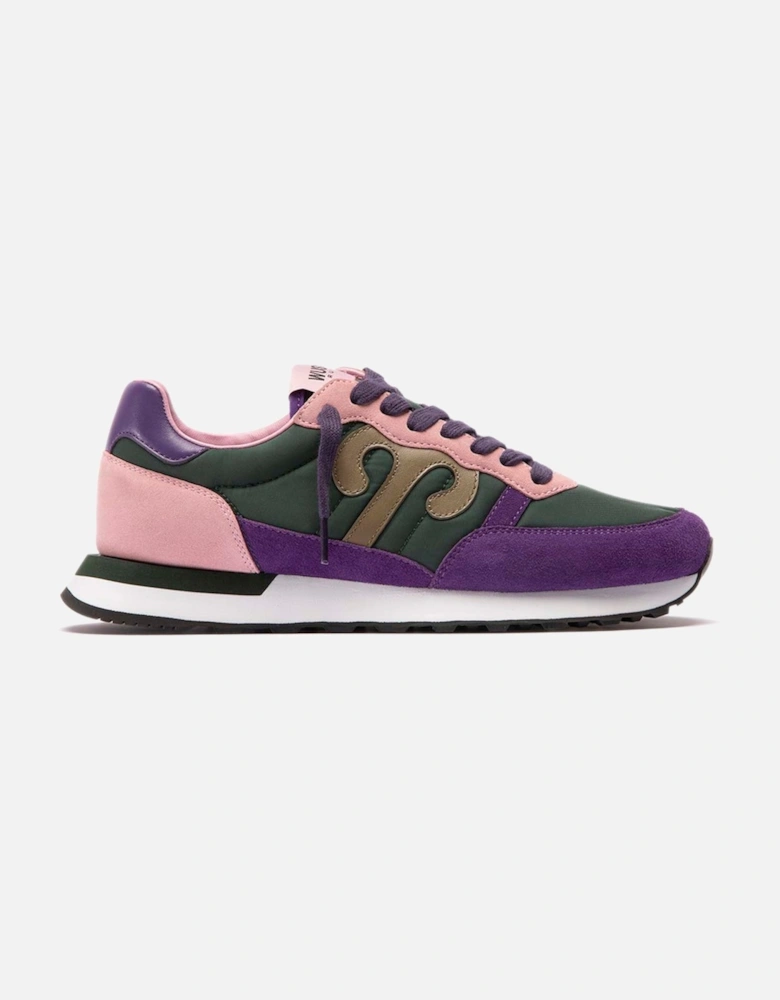 Club 47 Sneaker - Hunter Green / Purple / Rose