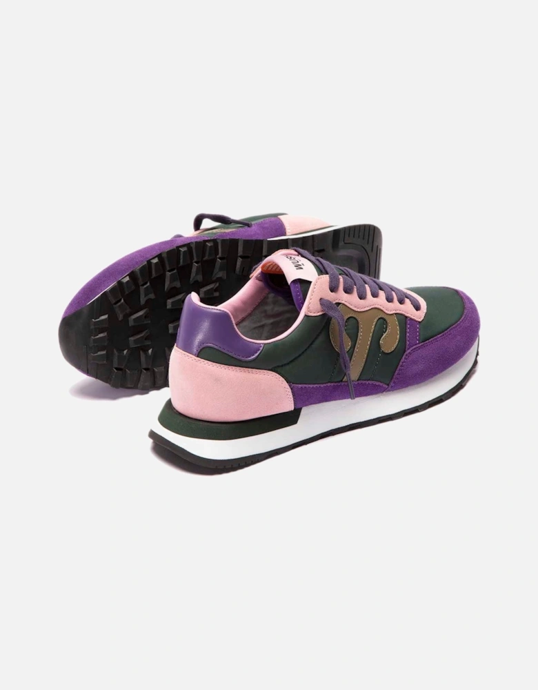 Club 47 Sneaker - Hunter Green / Purple / Rose