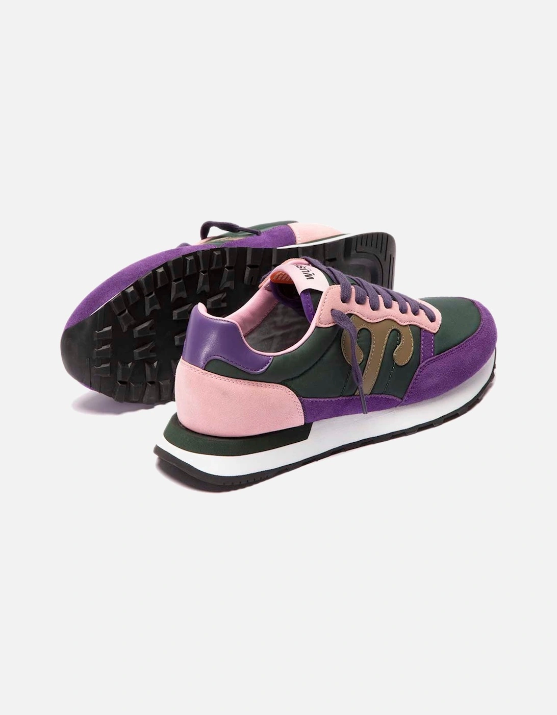 Club 47 Sneaker - Hunter Green / Purple / Rose