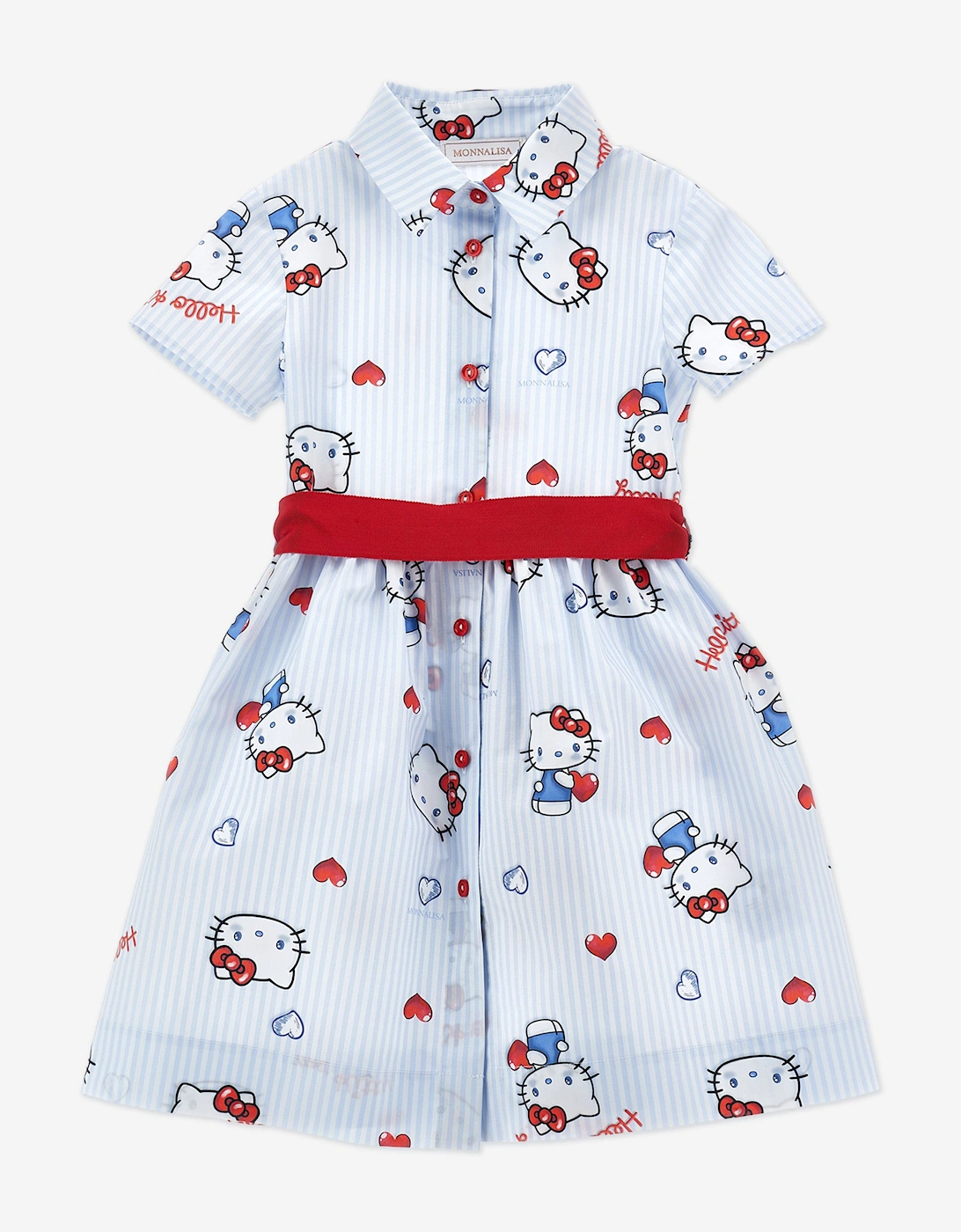 Girls Hello Kitty Shirt Dress in Blue, 5 of 4