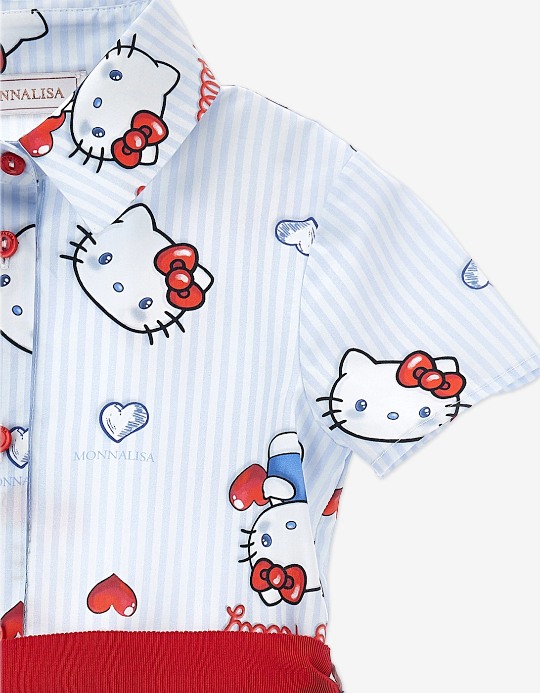 Girls Hello Kitty Shirt Dress in Blue