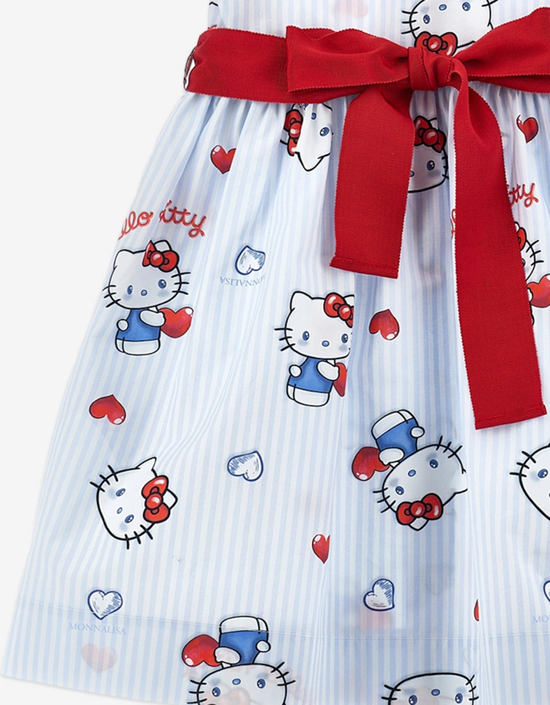 Girls Hello Kitty Shirt Dress in Blue