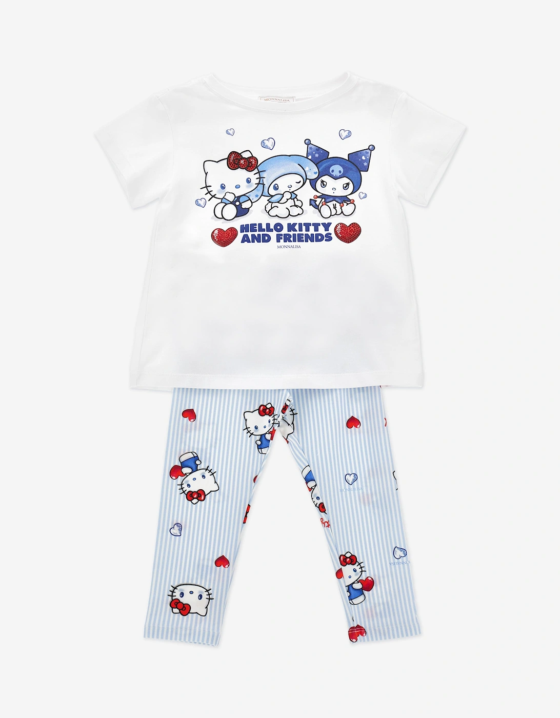 Girls Hello Kitty and Friends Legging Set in White, 4 of 3