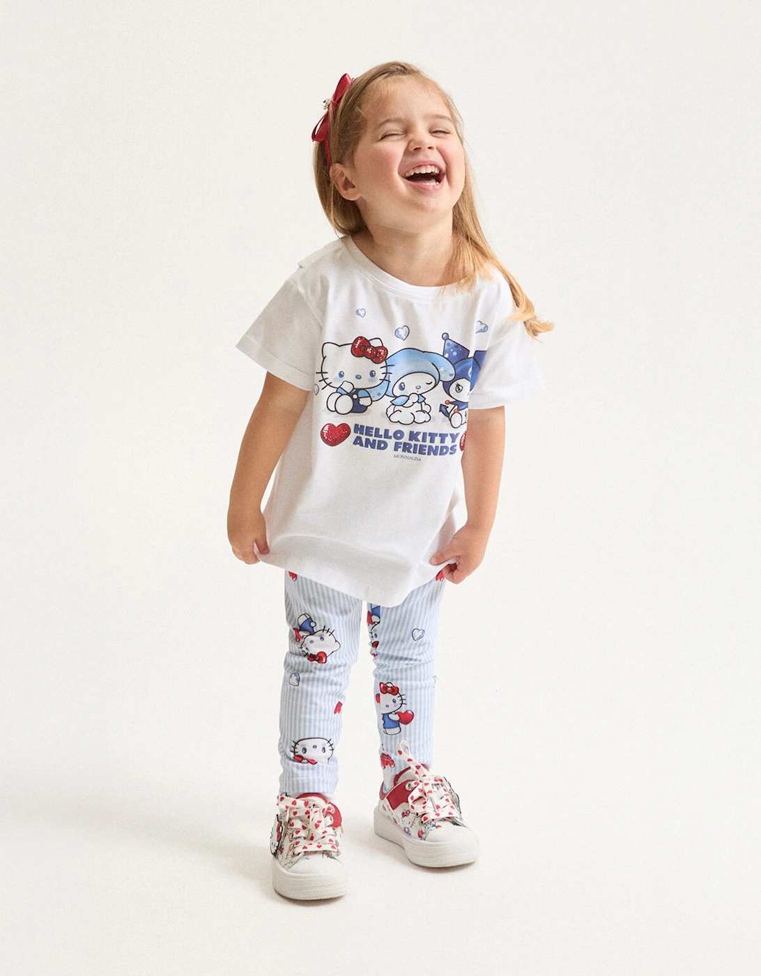 Girls Hello Kitty and Friends Legging Set in White