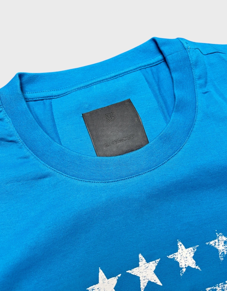 4G Emblem Slim Fit T Shirt Mineral Blue