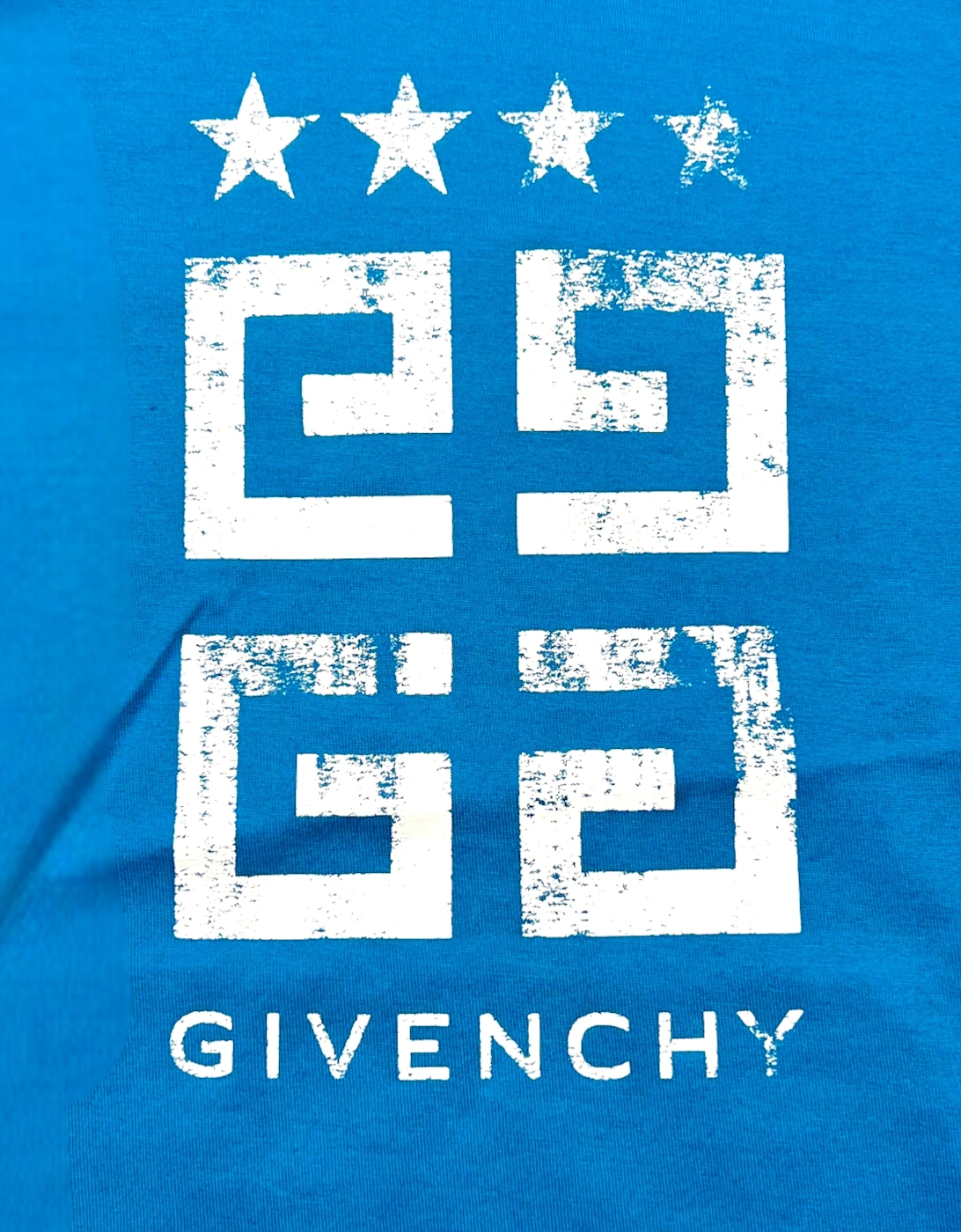 4G Emblem Slim Fit T Shirt Mineral Blue