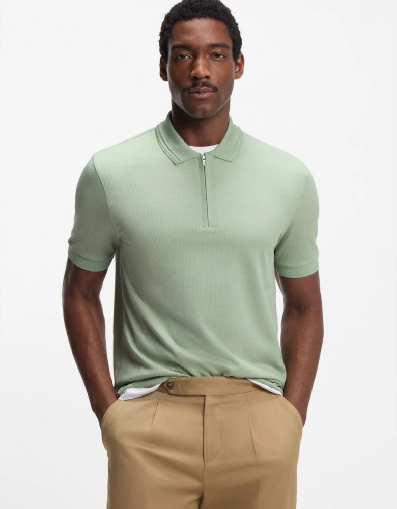 BOSS Black H-Paras 70 Polo Shirt 373 Open Green