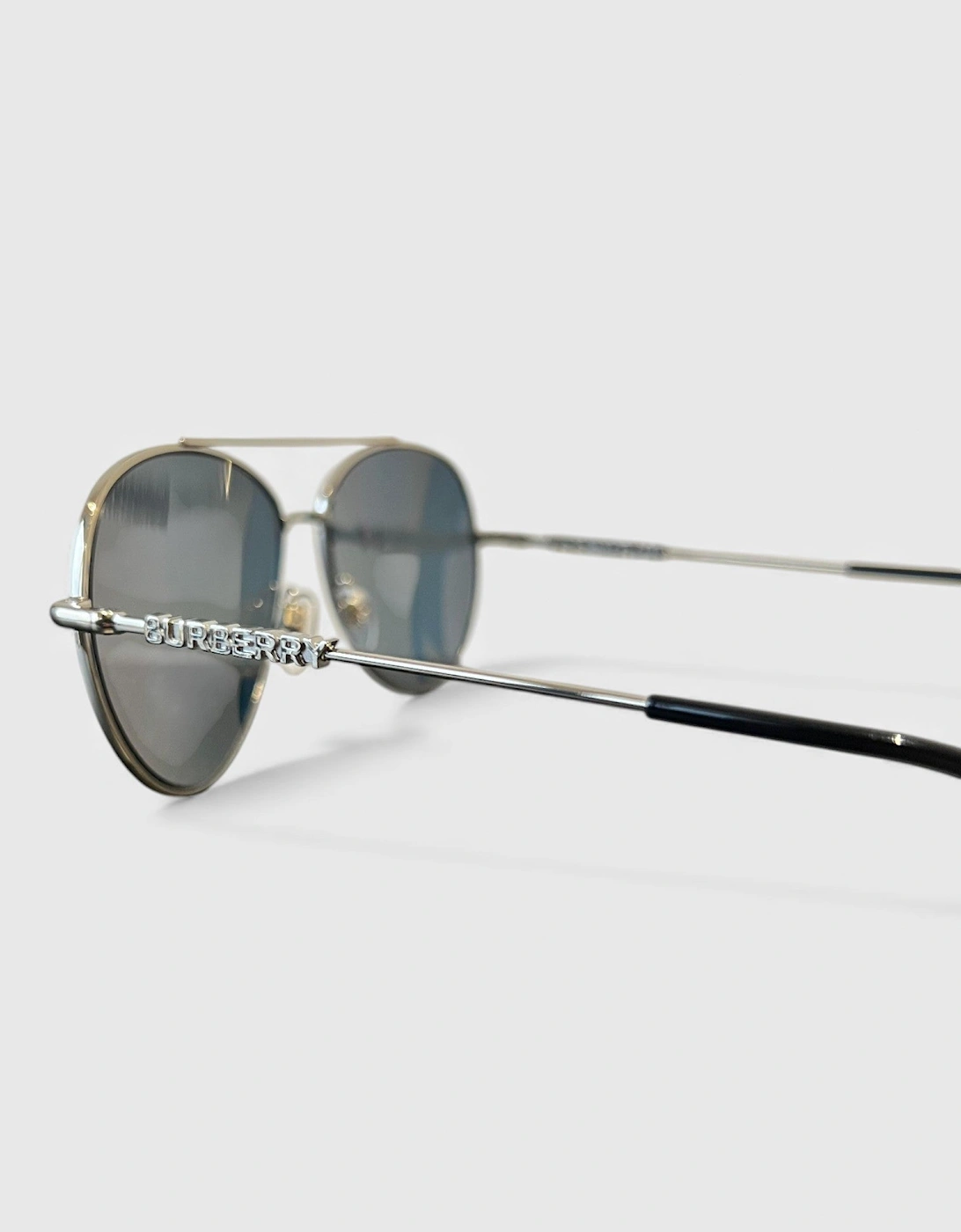 BE3147 Aviator Glasses Silver Dark Grey