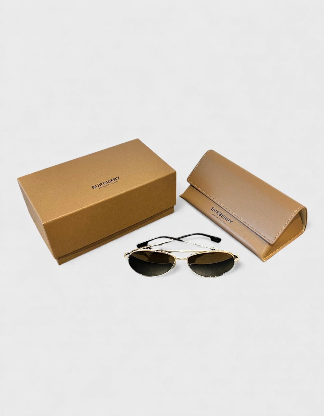 BE3147 Aviator Glasses Silver Dark Grey