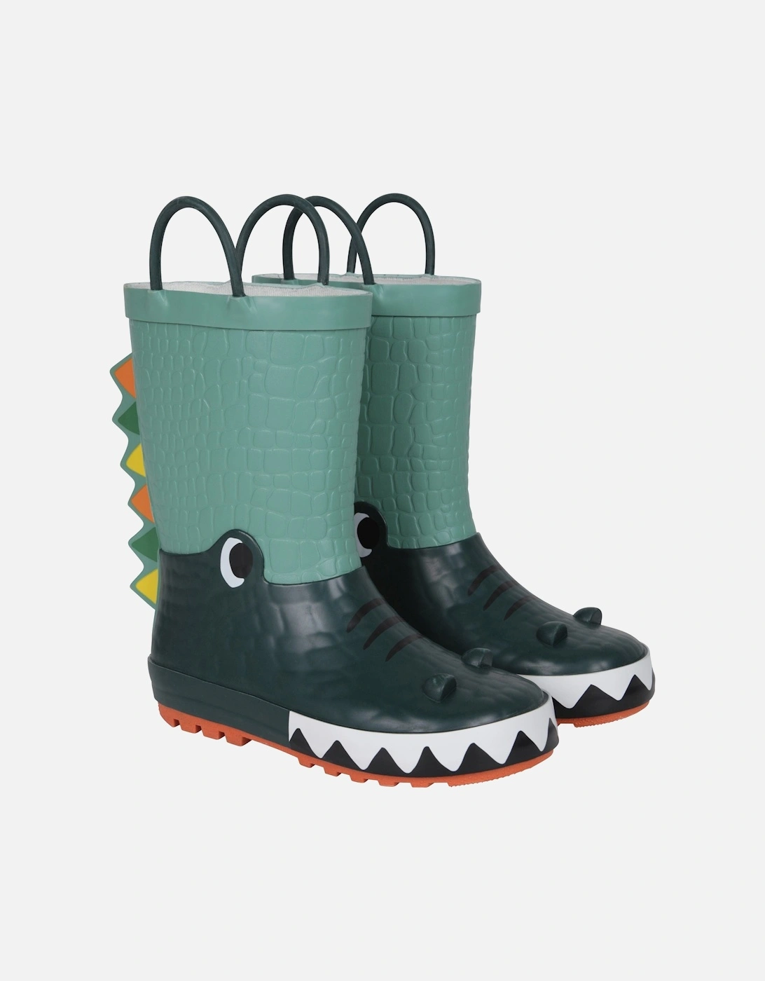 Childrens/Kids Crocodile Wellington Boots, 6 of 5