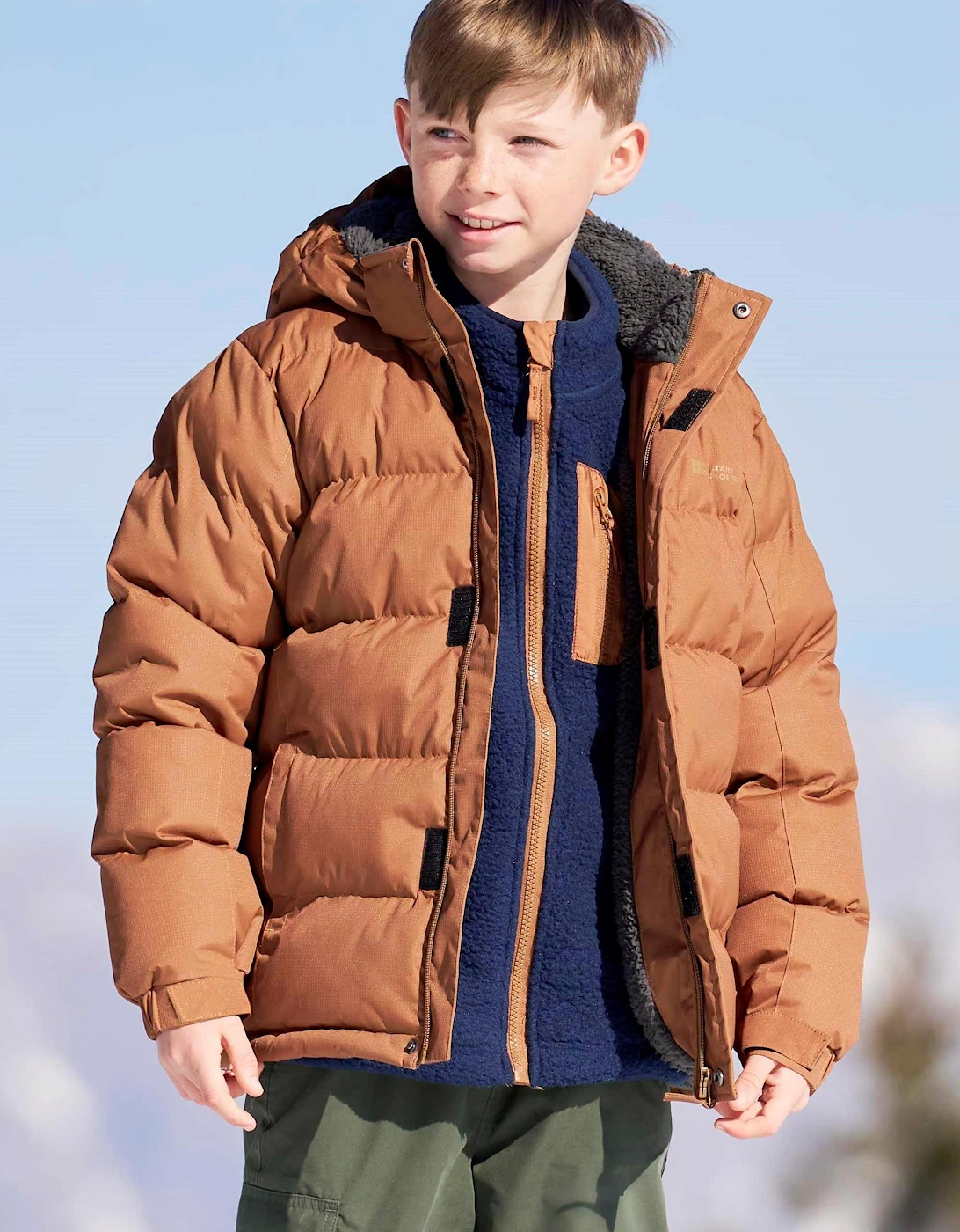 Childrens/Kids Snow Borg Lined Thermal Padded Jacket, 2 of 1