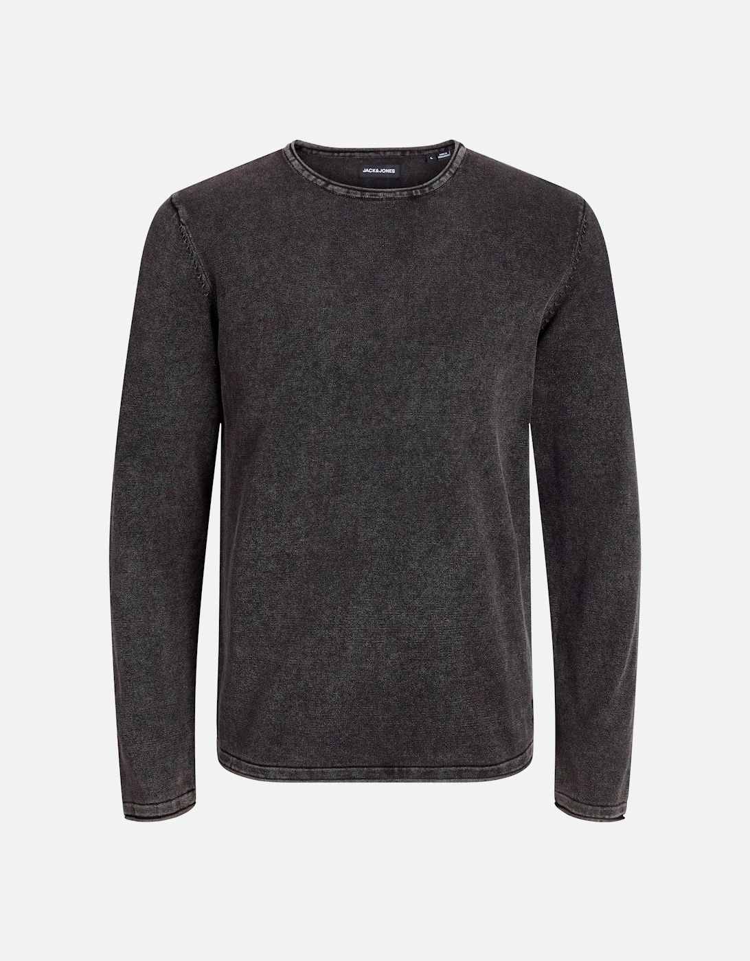 JJELEO Knit crew neck CAVIAR, 5 of 4