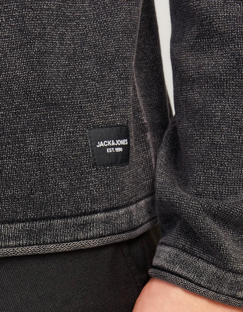 JJELEO Knit crew neck CAVIAR