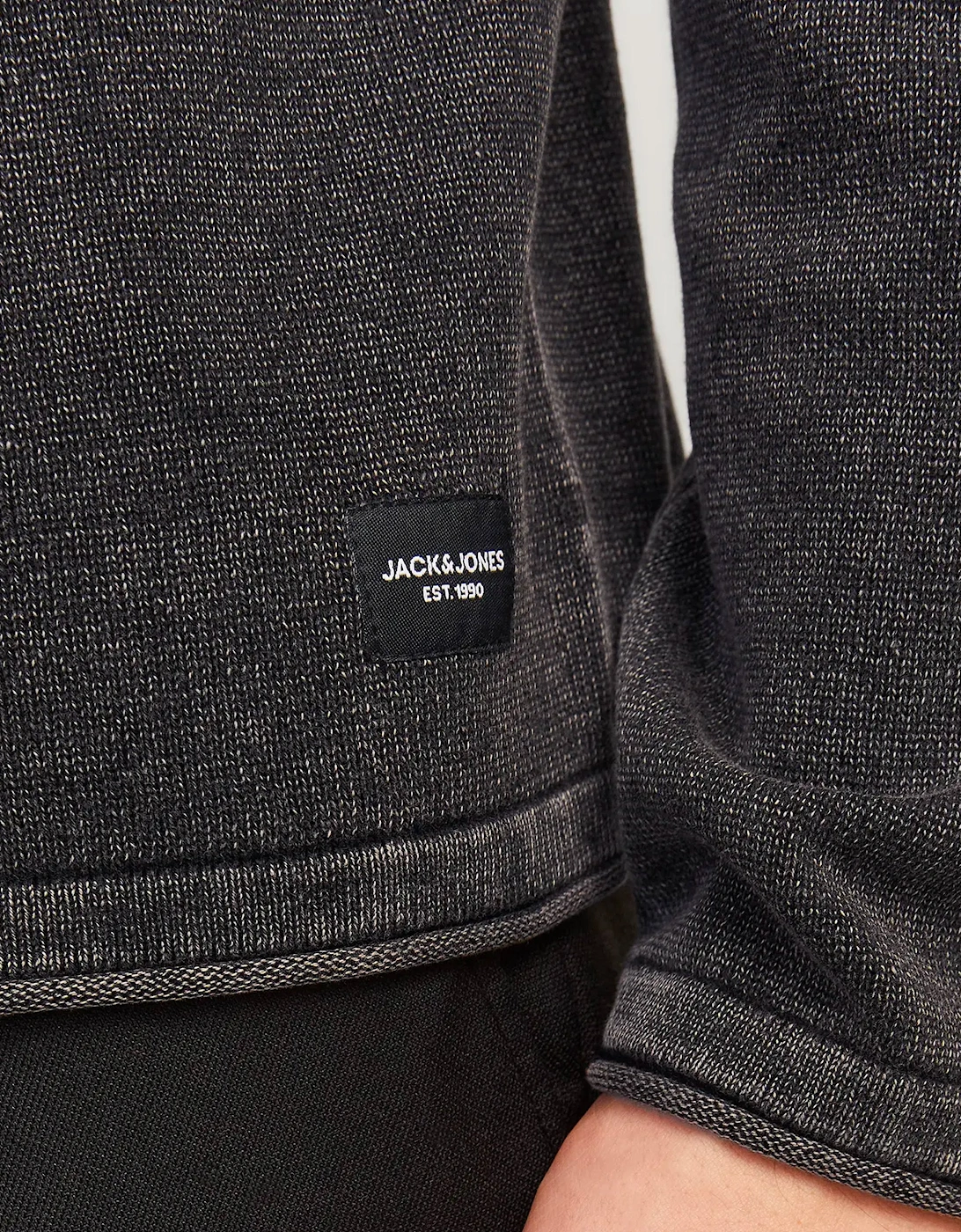 JJELEO Knit crew neck CAVIAR