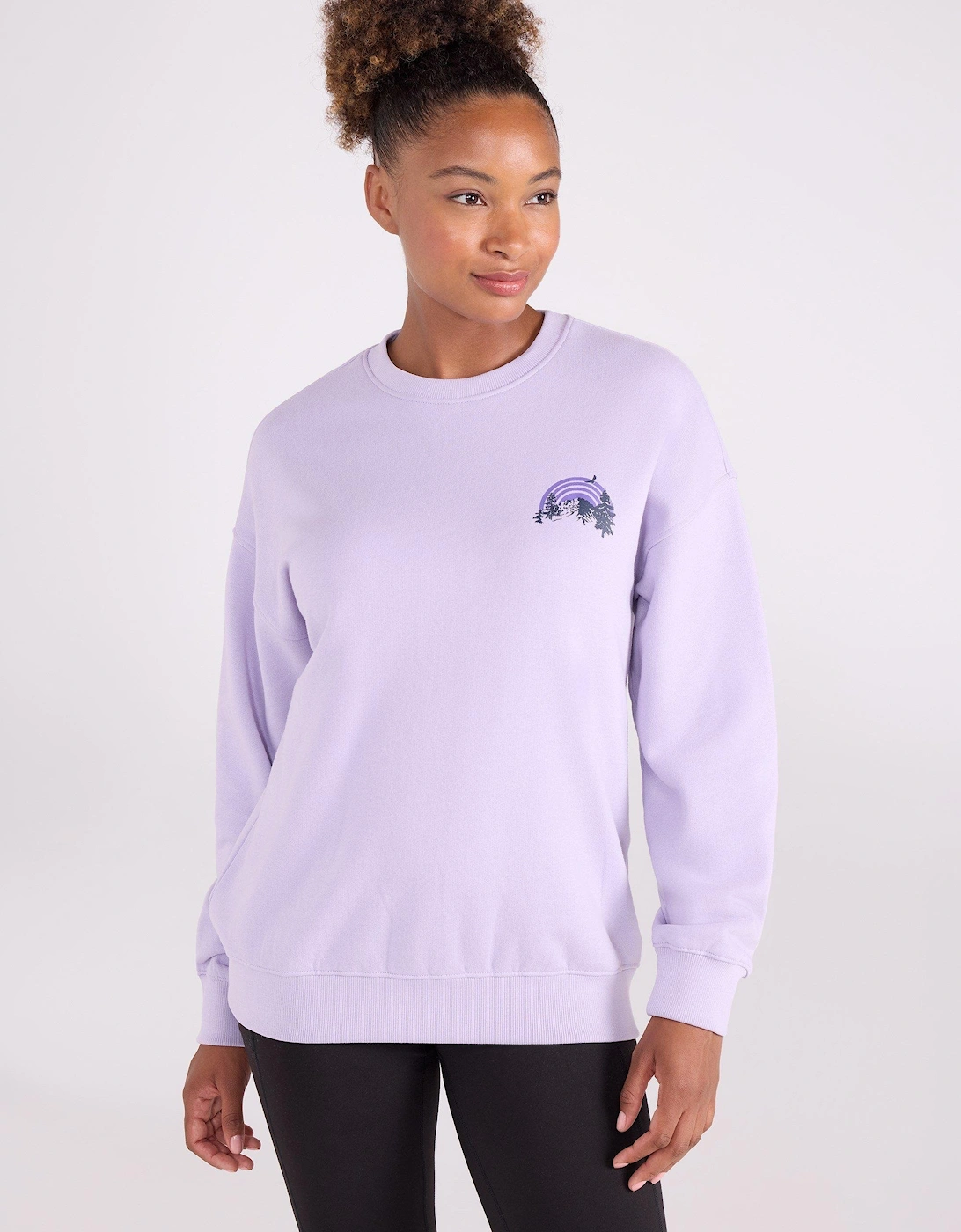 Women's Mountain Warehouse Womens/Ladies Text Relaxed Fit Jumper - Navy - Size: 14 uk