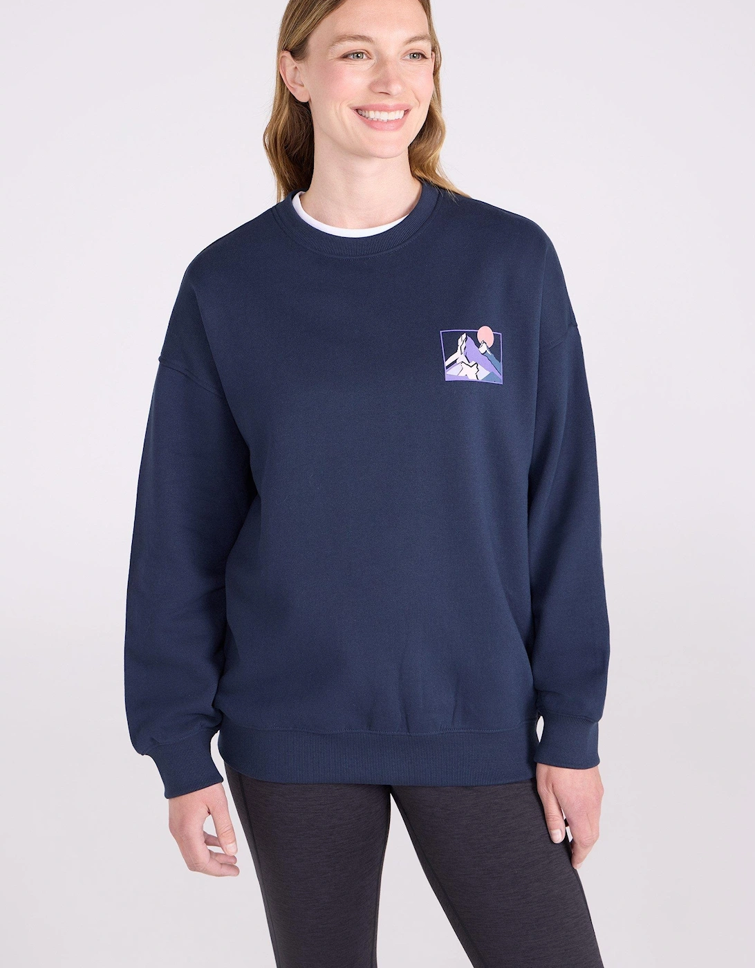 Mountain Warehouse Women's Mountain Warehouse Womens/Ladies Text Relaxed Fit Jumper - Navy