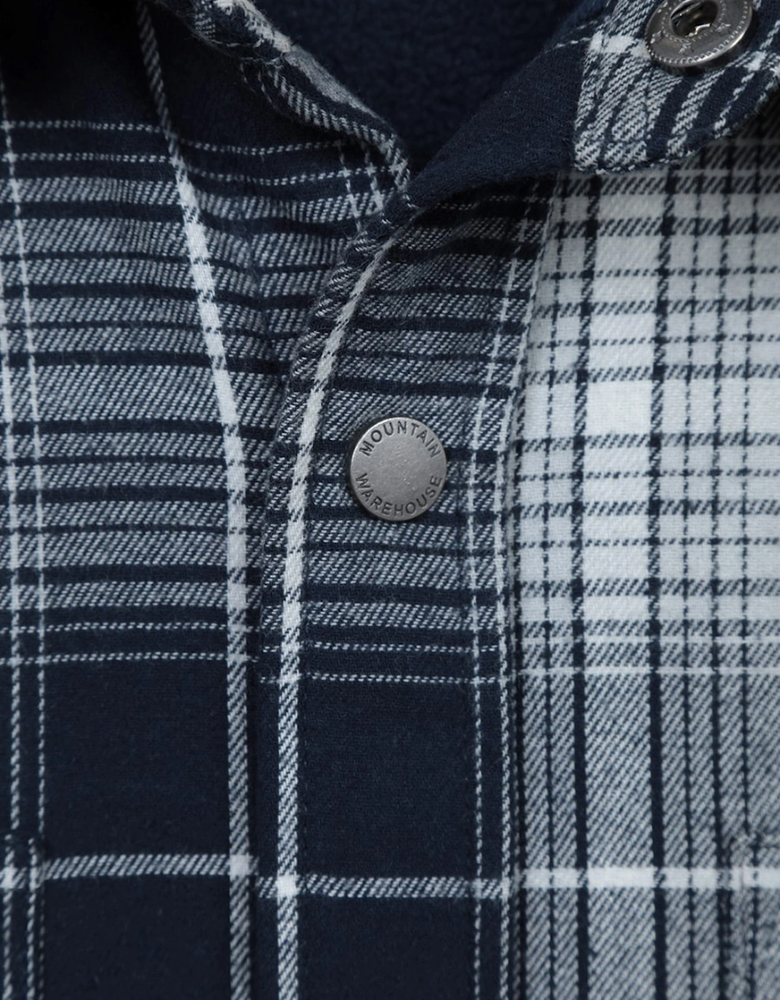 Mens Sandalwood Fleece Lined Long-Sleeved Shirt