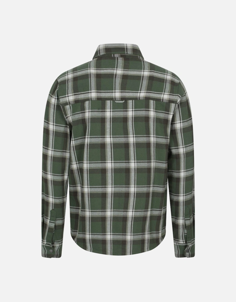 Mens Sandalwood Fleece Lined Long-Sleeved Shirt