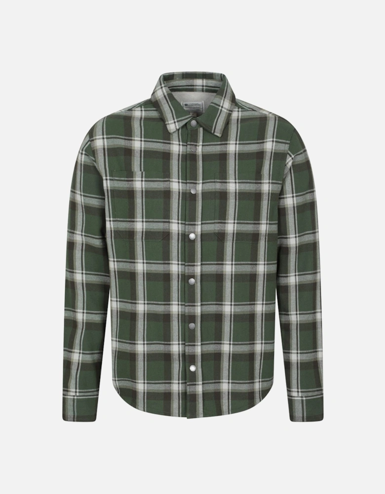 Mens Sandalwood Fleece Lined Long-Sleeved Shirt