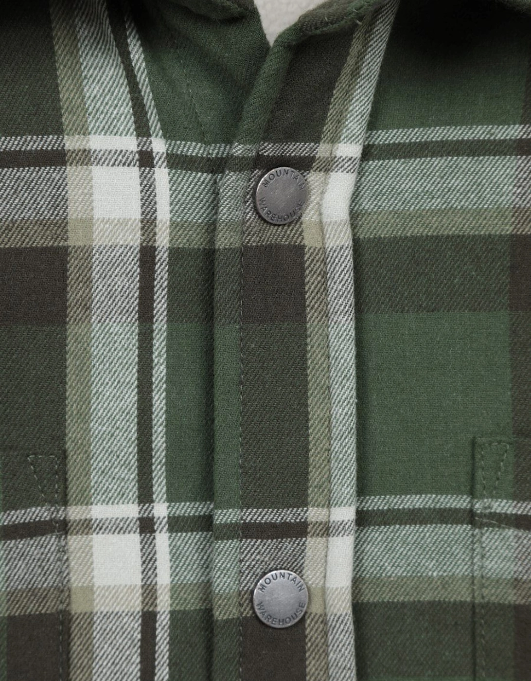 Mens Sandalwood Fleece Lined Long-Sleeved Shirt