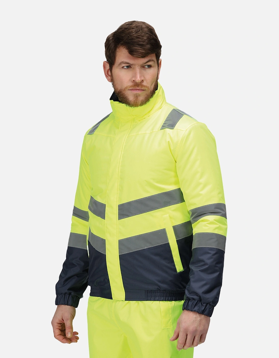Professional Mens Pro Classic Hi-Vis Bomber Jacket
