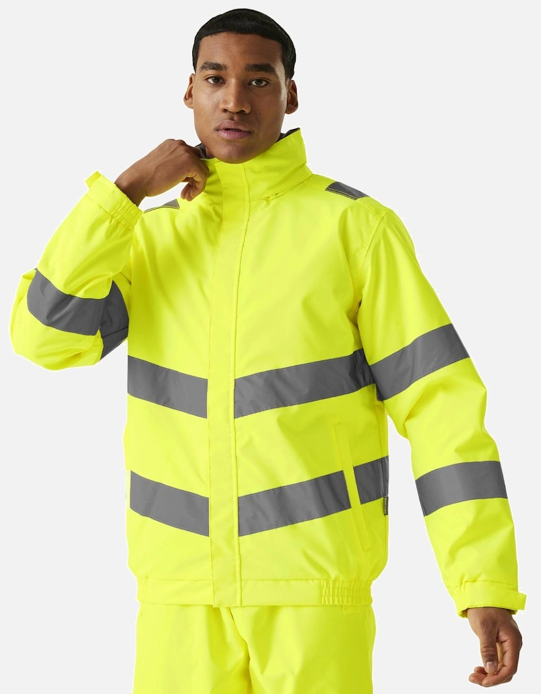 Professional Mens Pro Contract Dover Hi-Vis Jacket, 2 of 1