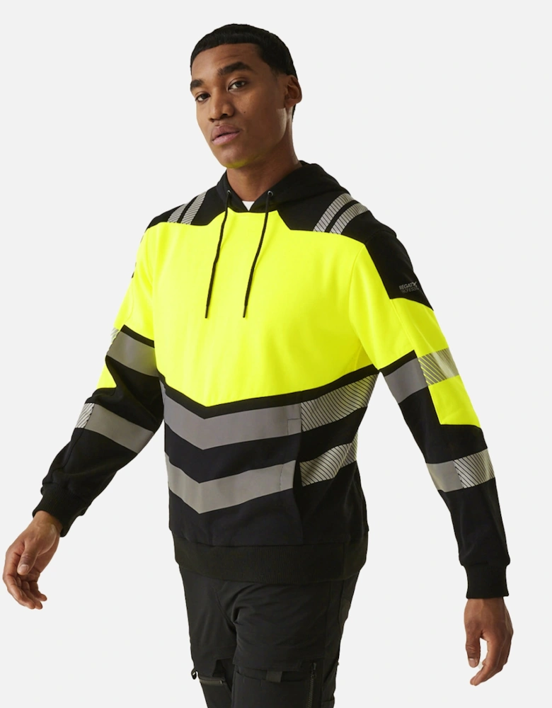 Professional Unisex Adult X-Pro Class 2 Hi-Vis Hoodie