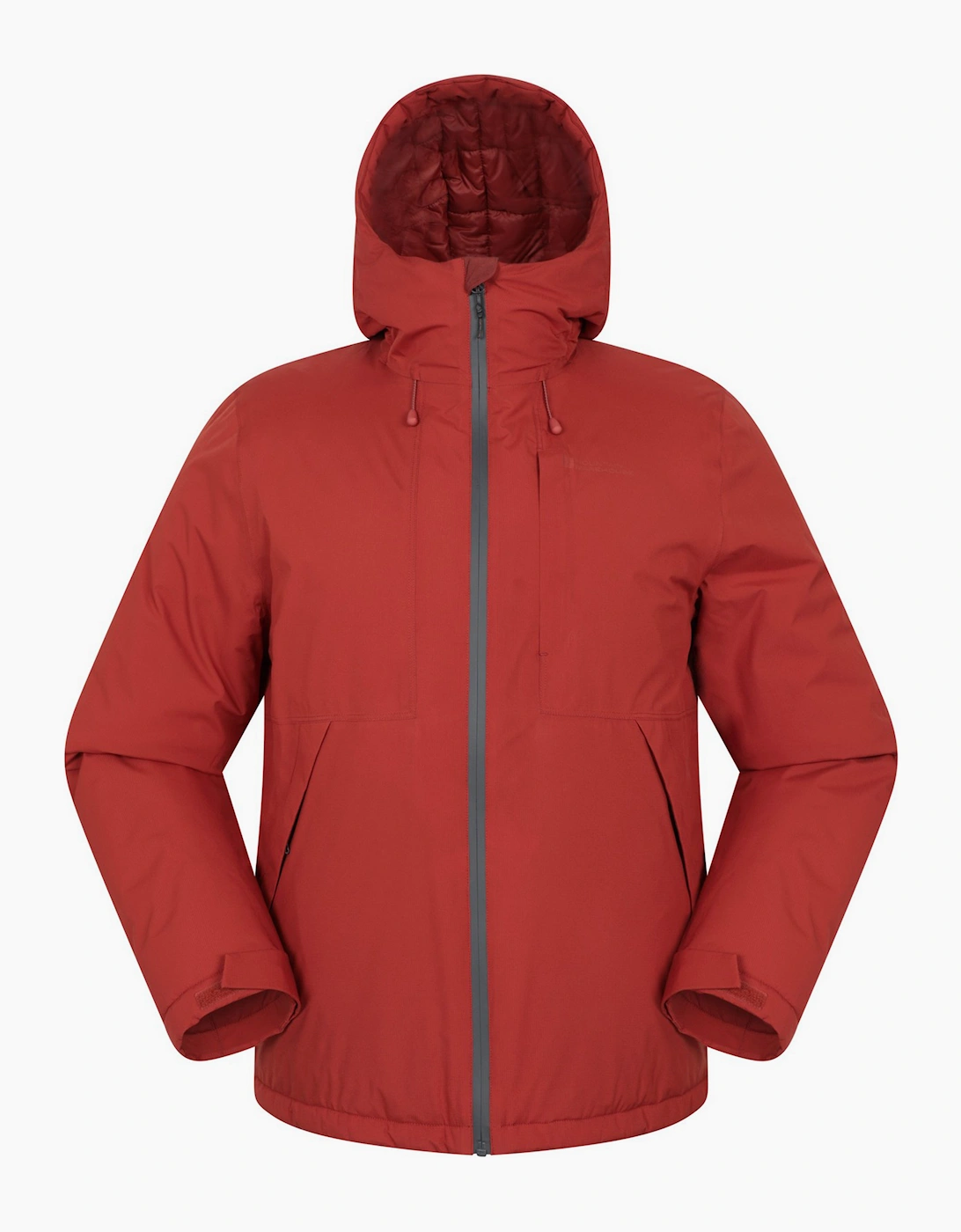 Mountain Warehouse Men's Mountain Warehouse Mens Heard Padded Waterproof Jacket - Red/Orange/Brown