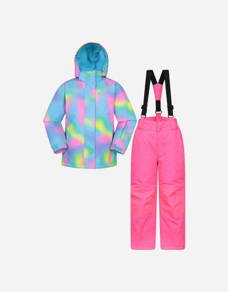 Childrens/Kids Printed Ski Jacket Set