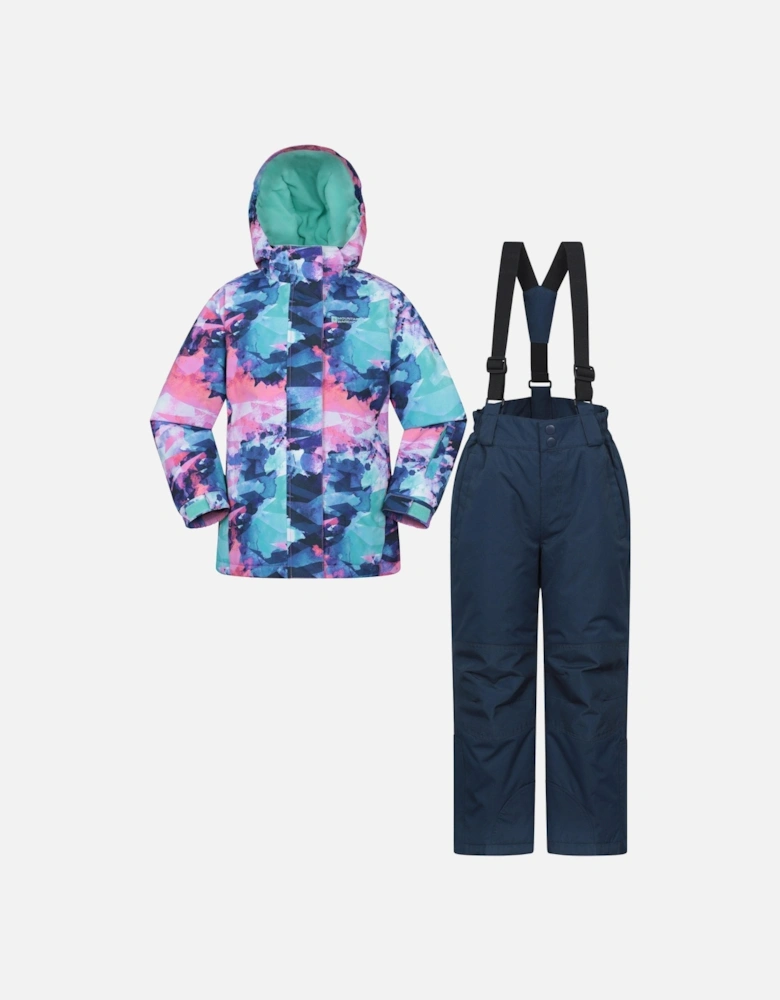 Childrens/Kids Printed Ski Jacket Set