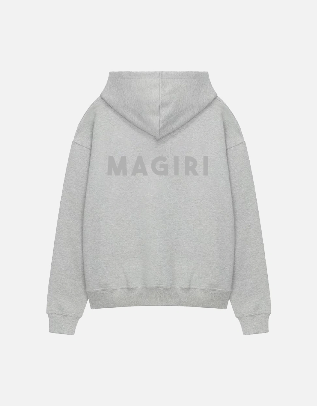 Core Puff Printed Hoodie in Grey