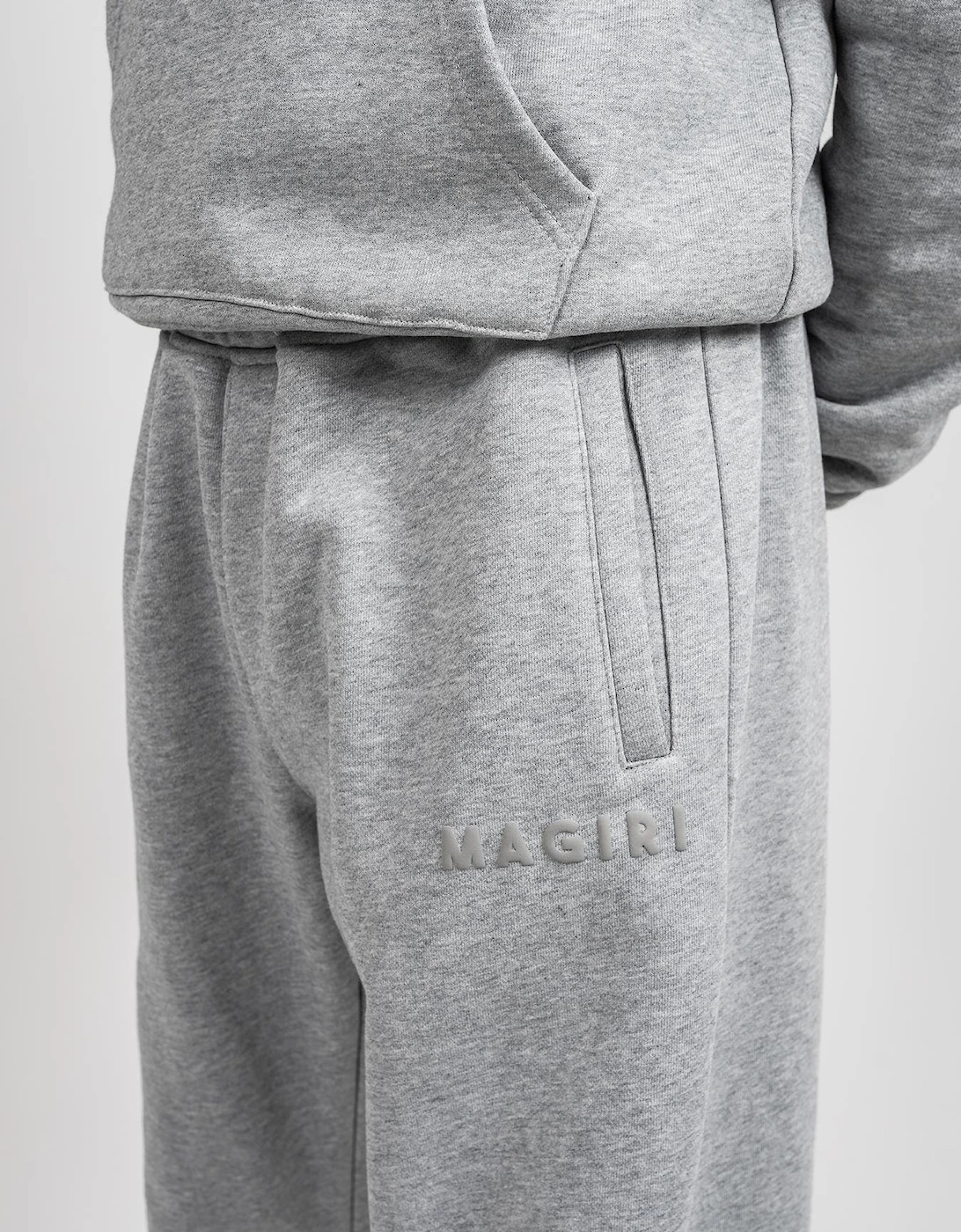 Core Puff Printed Joggers in Grey