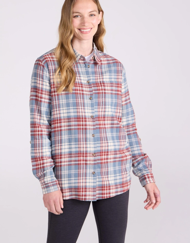 Womens/Ladies Balsam Brushed Flannel Longline Shirt
