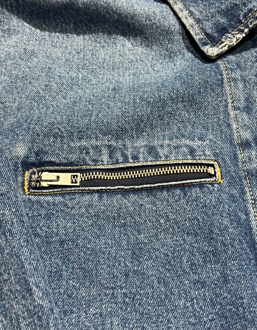 Tommy Hilfiger Jeans Aiden Oversized Mailman Jacket Denim Blue