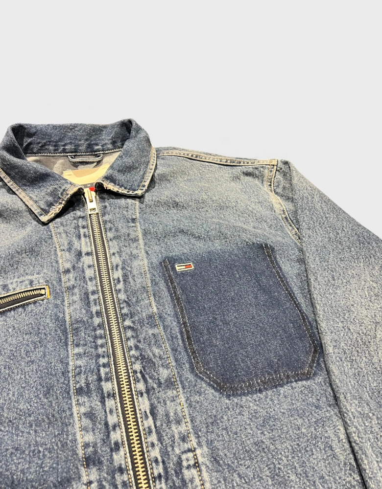 Tommy Hilfiger Jeans Aiden Oversized Mailman Jacket Denim Blue