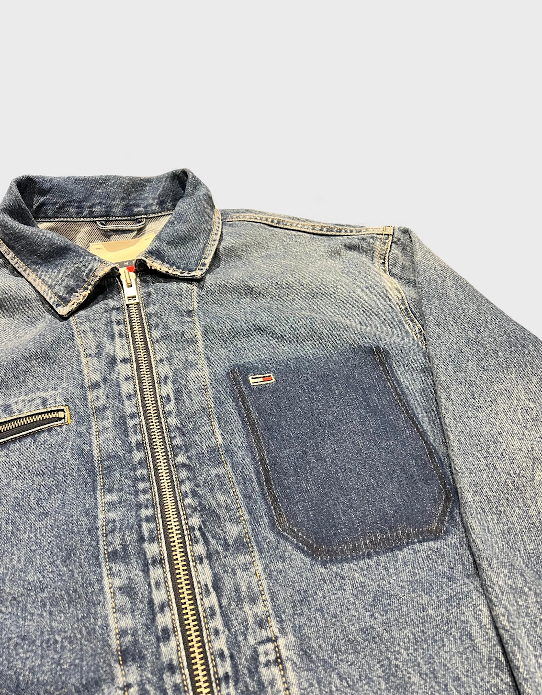 Tommy Hilfiger Jeans Aiden Oversized Mailman Jacket Denim Blue